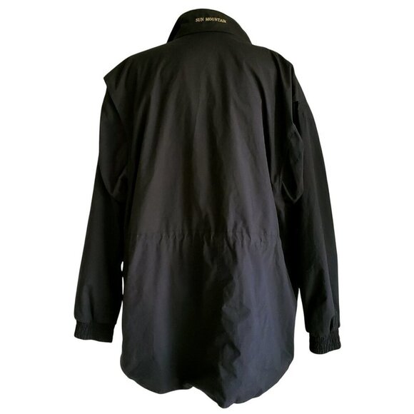 SUN MOUNTAIN Soft Microfiber Rain Jacket Black Size L - Picture 2 of 16